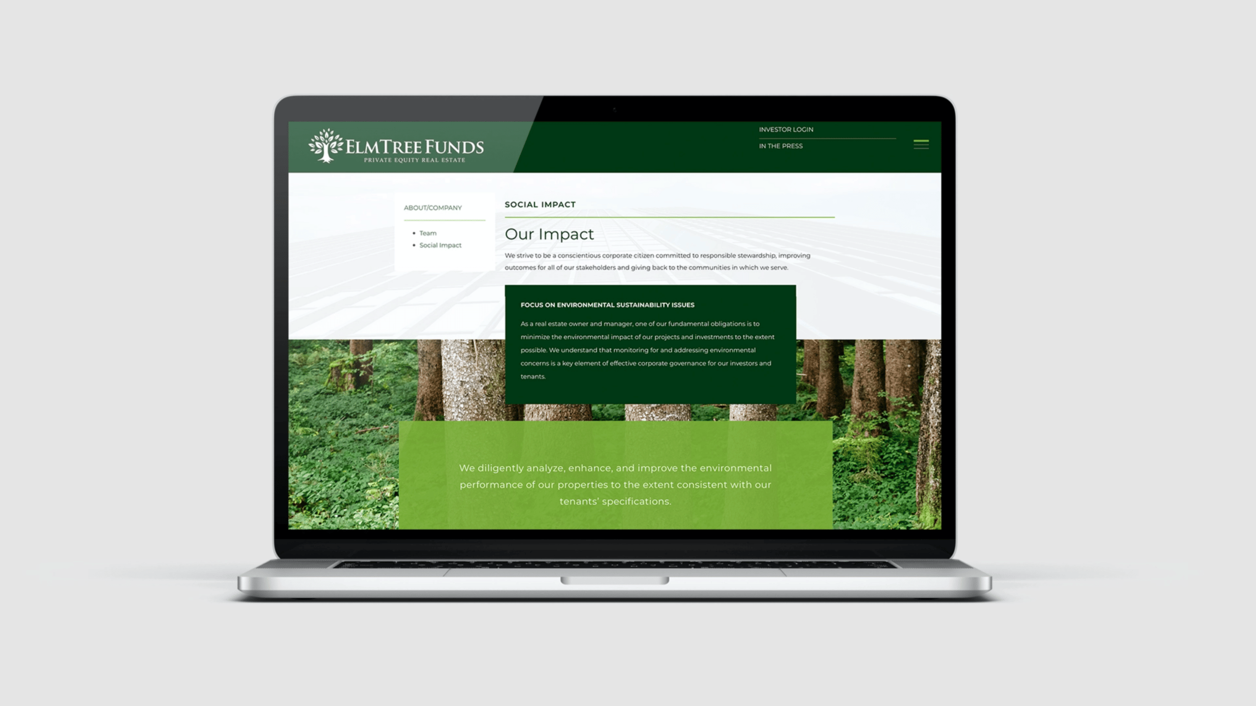 ElmTree Impact Web Page