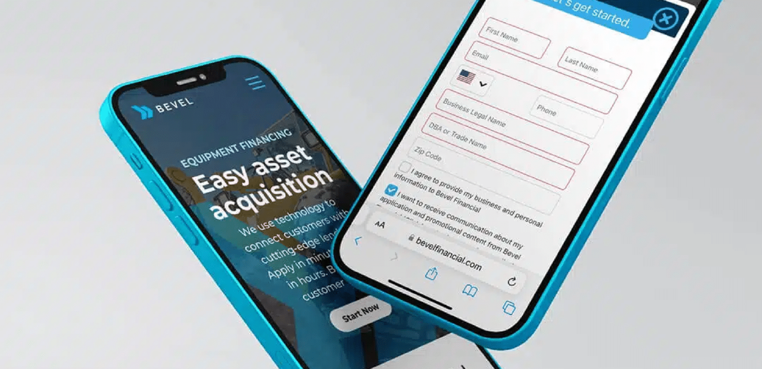 Mobile Website Design Mock on Iphone