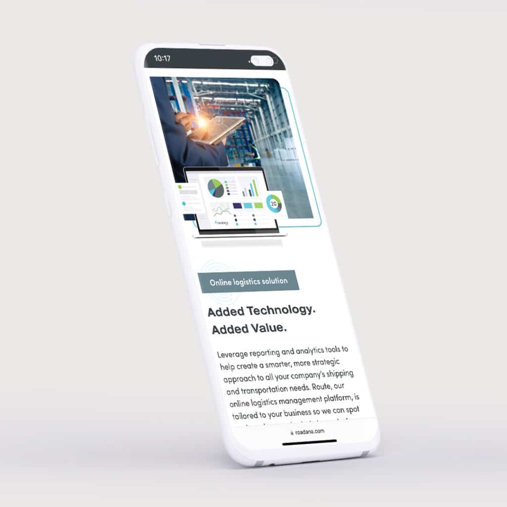Roadana Mobile Website Design