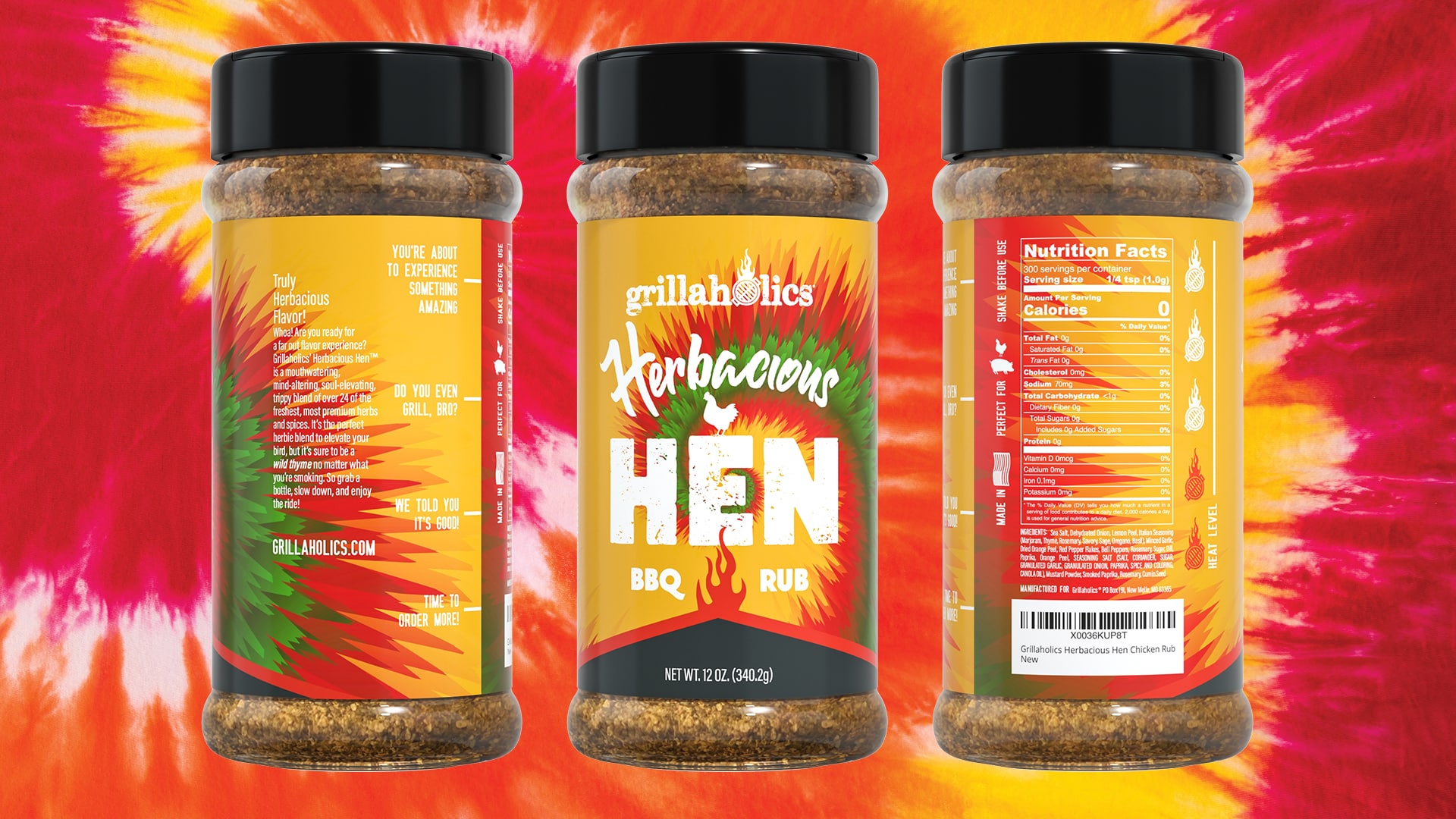 Grillaholics Spice Package Design