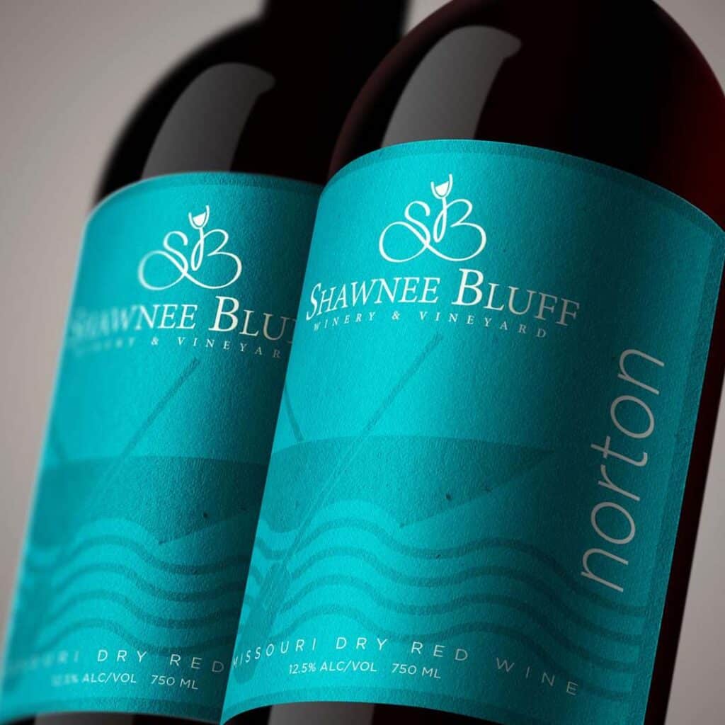 Shawnee Bluff Norton Wine Label