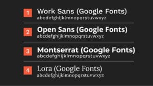 4 Great Google Fonts