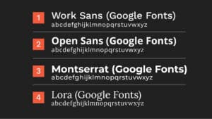 4 Great Google Fonts
